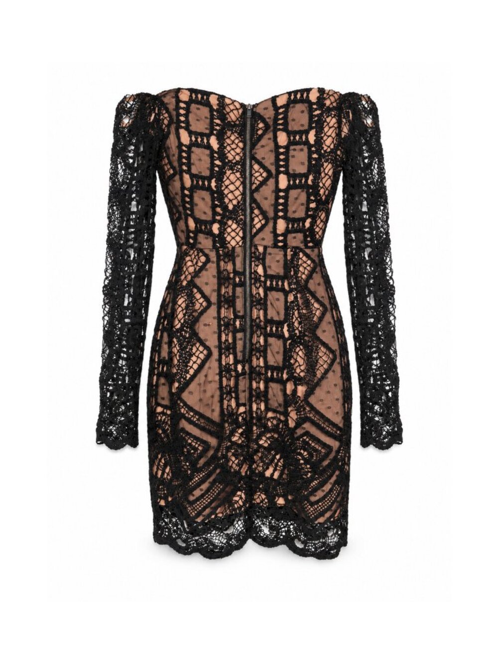 Bardot Black Lace Off Shoulder Mini Dress NWT XS